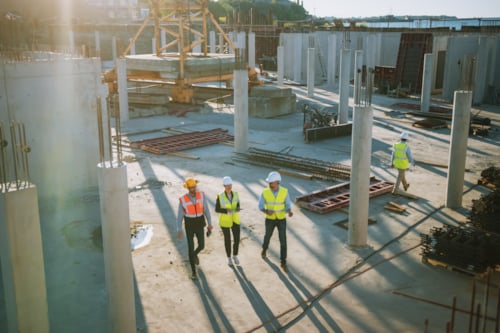 Ehitustöölised objektil