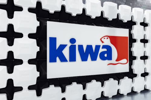Kiwa logo in an EMC testing facility