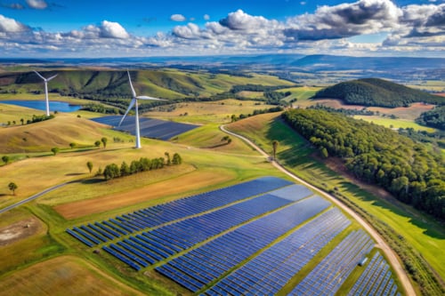 People are skydiving