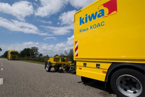 Wegmetingen door de Kiwa KOAC Truck