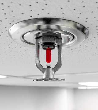 Sprinkler in plafond