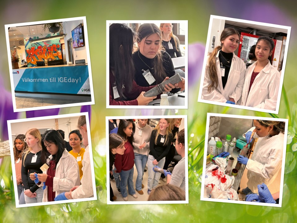 Exempel p&aring; aktiviteter som tjejerna fick prova p&aring; under IGEday p&aring; Kiwa i Solna.